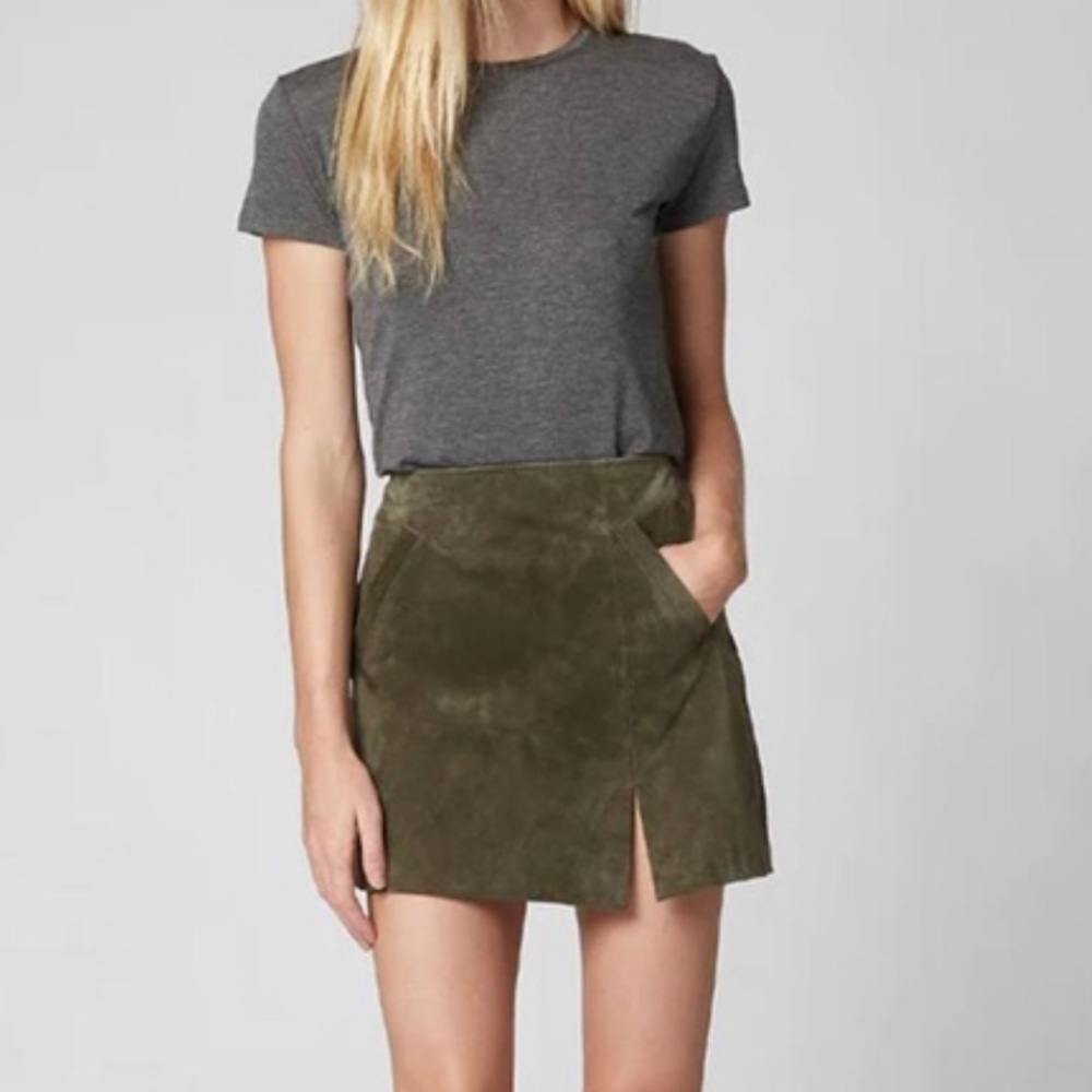 Suede skirt